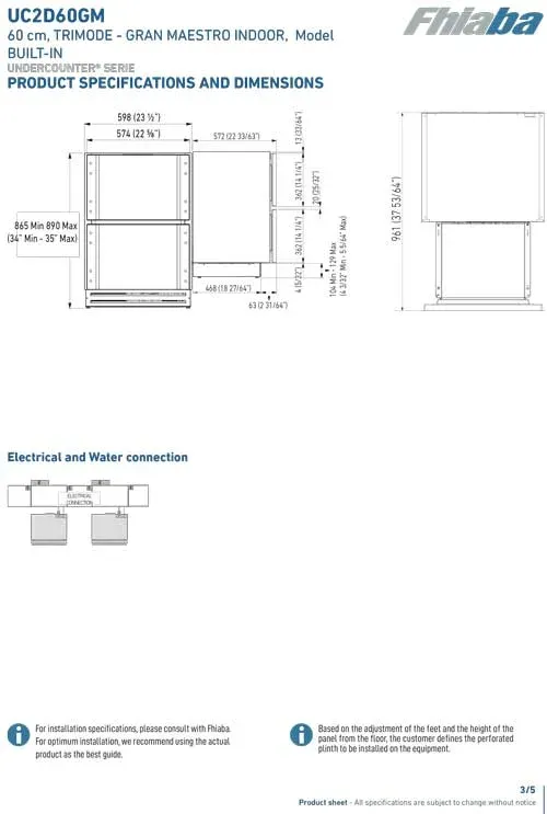 Unterbau Lade Fhiaba Gran Maestro UC2D60GM